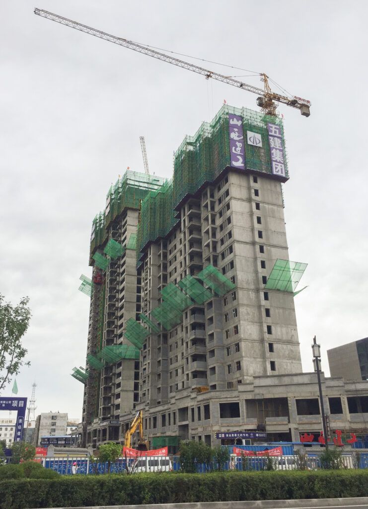 Edificios en construcción en Datong